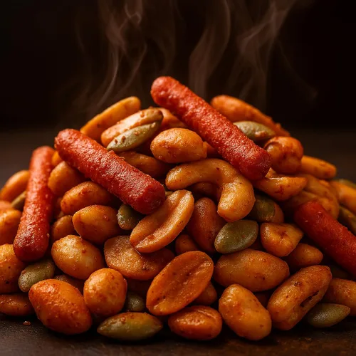 Miniatura 3 de Hold My Nuts Mezcla de condimentos picantes - Divertido diseño de ardilla con bellota - Aperitivos picantes para hombres y mujeres - Mezcla premium