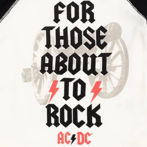 Miniatura 5 de ACDC Rock Band - Paquete de 3 mamelucos de manga corta raglán