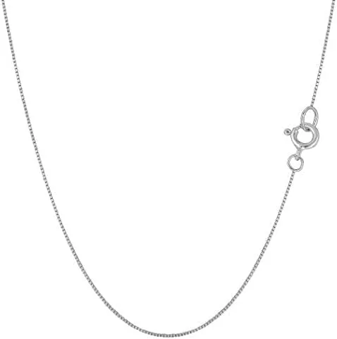 Miniatura 2 de Jewelry Affairs Collar de cadena de oro macizo real de 10 quilates, 0.024 in