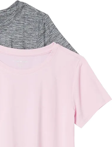 Miniatura 124 de Amazon Essentials Camiseta de manga corta con cuello redondo para mujer, de secado rápido, para entrenamiento, gimnasio, paquete múltiple