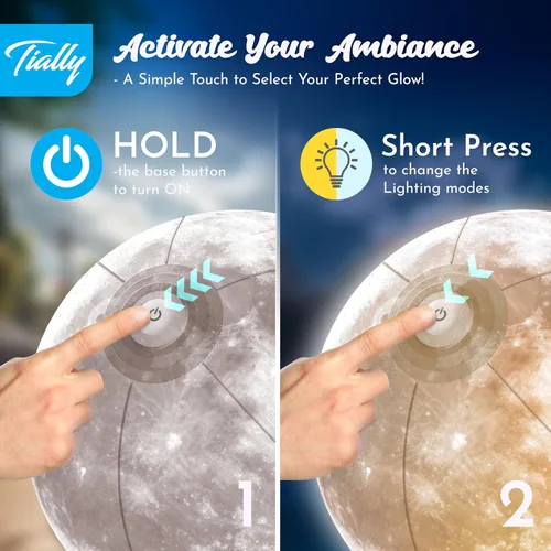 Miniatura 4 de TIALLY Luces Flotantes de Piscina Luna Llena - Luces de Piscina de 14" que Flotan con Energía Solar, Bolas de Luz LED Inflables Impermeables