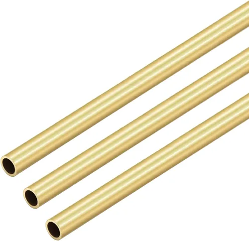 Miniatura 8 de Tubo redondo de latón, 0.079 in de diámetro exterior de 0.020 in de grosor de pared de 11.811 in de longitud, tubo recto de metal sin costuras