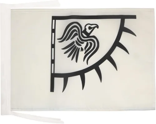 Miniatura 236 de Bandera de México AZ FLAG, 45.7 x 30.5 cm, con cordones - Pequeñas banderas mexicanas de 30 x 45 cm - Bandera de 45.7 x 30.5 cm