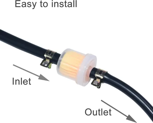 Miniatura 7 de Filtros de combustible en línea universales de 1/4 pulgada con imán para Kohler, Kawasaki, John Deere, Briggs, Stratton, generador de gasolina