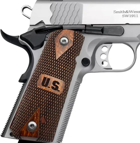 Miniatura 9 de 1911 Original Series US Logo Wooden 1911 Grips, Ambi Safety Cut, Handgun-Pistol Grips, 1911 Wood, Full Size, 1911 Accessories, Gift for Veterans