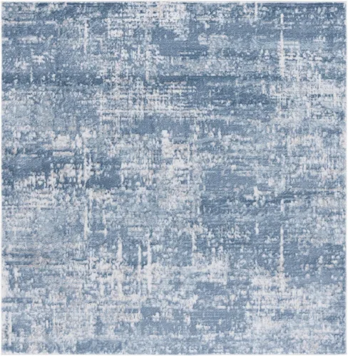 Miniatura 38 de SAFAVIEH Amelia Collection ALA700A - Alfombra decorativa de 2'2" x 4', diseño moderno abstracto, color marfil y azul, no desprende pelusa y de fácil