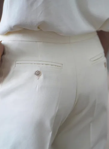 Miniatura 6 de Know Me - Camisa polo de manga corta para hombre y pantalones acampanados ajustados con patrón de costura, código de diseño ME2035, tallas