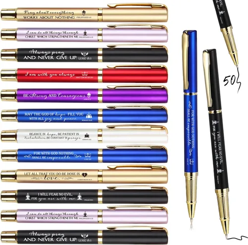 Miniatura 8 de Fuutreo 30 bolígrafos con versículo bíblico, regalos cristianos, citas inspiradoras, bolígrafos religiosos a granel para iglesia domingo, mujeres