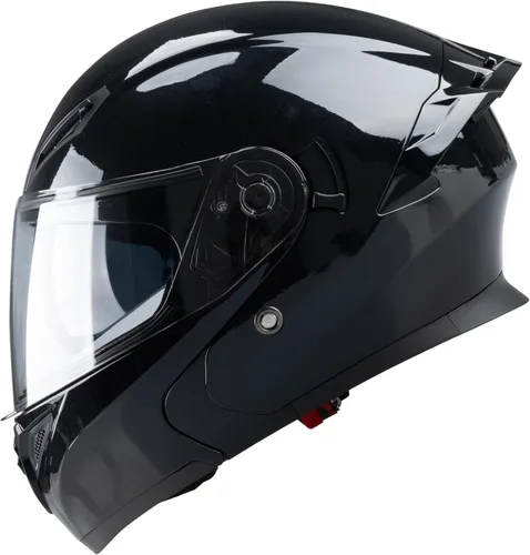 Miniatura 15 de Casco integral para hombres y mujeres adultos con protector solar ahumado B negro mate