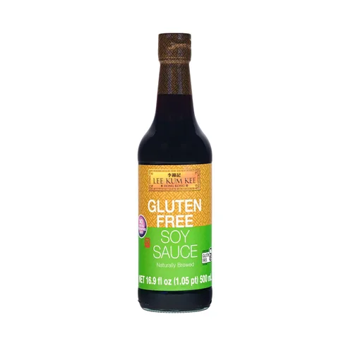 Lee Kum Kee Salsa de soja sin gluten (16.9 oz – 1 paquete) Umami | Vegana y sin conservantes artificiales | Perfecto para freír, estofar, rociar,