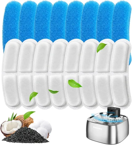 Miniatura 14 de Fuente de agua para gatos sin bombeo, dispensador automático inalámbrico de agua para gatos y perros, 108 oz/3.2 L, fuente Pawtners para mascotas