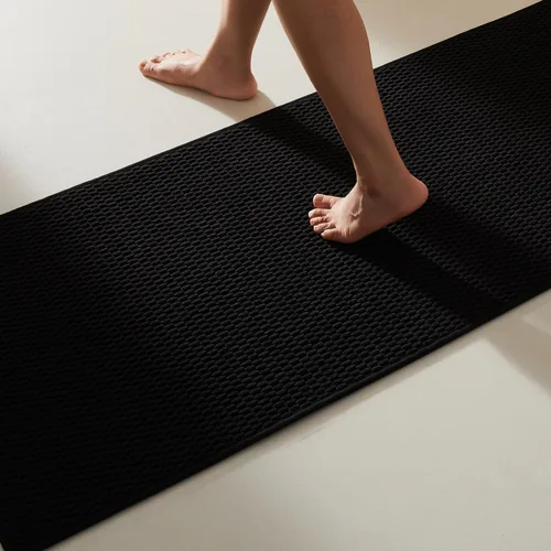 Miniatura 125 de TYUU Alfombras de Baño Antideslizantes Lavables, Tapete de Baño Súper Absorbente Delgado de Pila Baja para Secar Rápido, Alfombra de Baño Pequeña