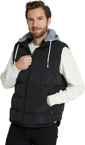 Miniatura 7 de ZSHOW - Chaleco de invierno con capucha extraíble y acolchado para hombre