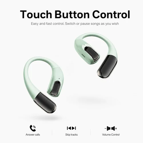 Miniatura 2 de Auriculares deportivos inalámbricos Bluetooth, auriculares ligeros con ganchos para los oídos, auriculares inalámbricos Bluetooth5.4, tiempo de Verde