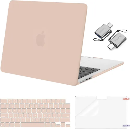 Miniatura 39 de Mosiso Funda para MacBook Air de 13 y 13.6 pulgadas, 2024, 2023 y 2022, M3 A3113, M2 A2681, Touch ID, carcasa rígida, cubierta de teclado, protector