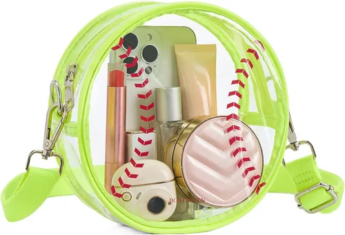 Miniatura 15 de BOSTANTEN Bolsa transparente para mujer, aprobada para estadios, bolsas transparentes pequeñas, bolso cruzado de moda para conciertos, eventos