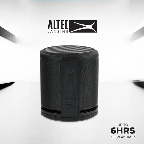 Miniatura 6 de Altec Lansing HydraMicro - Altavoz Bluetooth impermeable, ligero y portátil para viajes y uso al aire libre, negro