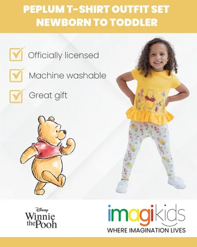 Miniatura 2 de Disney Conjunto de camiseta y leggings Peplum para niñas recién nacidos a niños grandes (0-3 meses - 10-12)