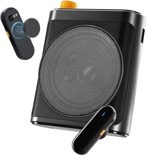Tearstone Voice Amplifier for Teachers with Wireless Magnetic Lavalier Microphone, Bluetooth Portable Rechargeable Speaker, 2 Mics for Classroom,