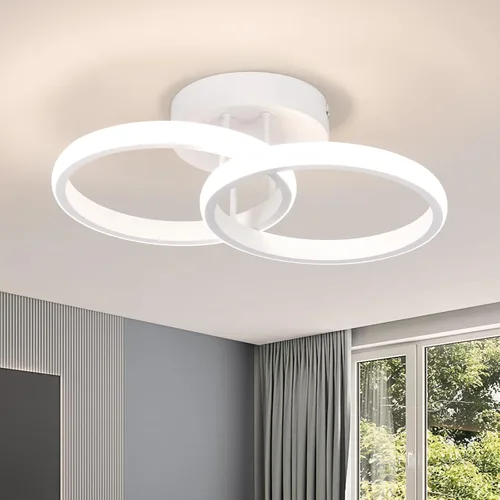 Miniatura 11 de CANEOE Lámparas de Techo LED Redondas Modernas, 6000K Blanco Frío, Lámparas de Techo para Pasillo, Luces de Techo Cerca del Techo para Baño
