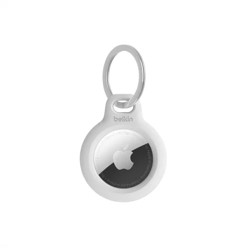 Belkin - Funda protectora Apple AirTag con llavero - Resistente a los arañazos con cara abierta y bordes elevados - Accesorio protector para llaves,