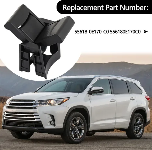 Miniatura 3 de Divisor de inserción de consola central OE:55618-0E170-C0 apto para Toyota Highlander 2014 2015 2016 2017 2018 2019 (estilo A-Fit Toyota)
