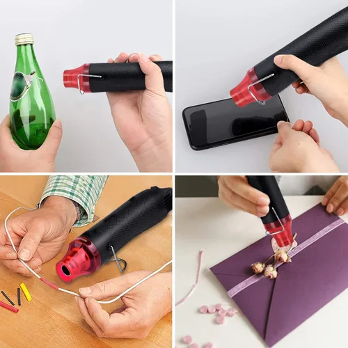 Miniatura 5 de Kit de tubos termorretráctiles, relación de encogimiento 2:1, 328 tubos retráctiles de alambre y mini pistola de calor de 300 W, para envoltura