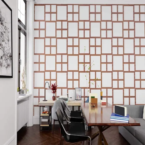 Miniatura 13 de 15 3/8"W X 15 3/8"H Medium Fairplay Decorativos Madera Calado Paneles De Pared, Abedul Birch