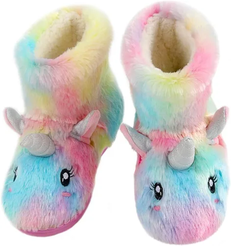 Miniatura 5 de Pantuflas antideslizantes para casa, para interiores y exteriores, para invierno, acogedoras, cálidas, para niños y niñas