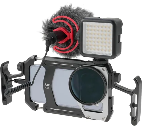 Miniatura 10 de Fotga Estabilizador universal para teléfono inteligente y fotos y video, asas + adaptador de filtro de rosca de 2.638 in para iPhone 17, 16, 15, 14