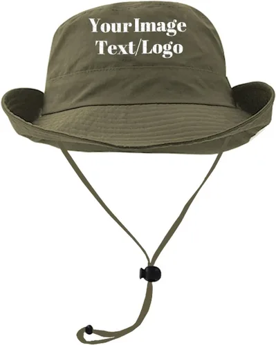 Miniatura 8 de Sombrero de pescador personalizado para hombres y mujeres, sombrero de sol de verano, gorra de pescador para el verano Gris
