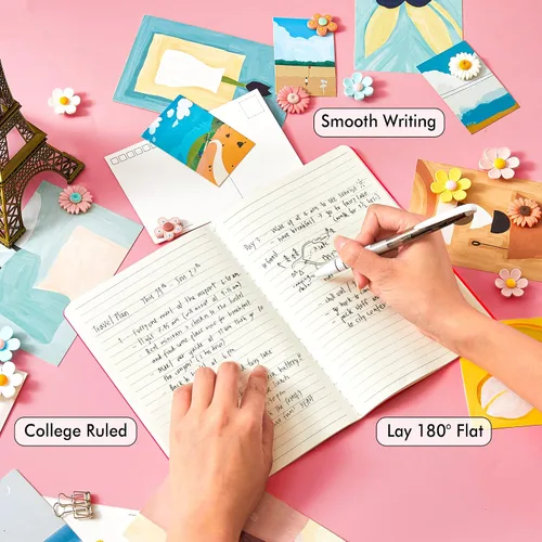 Miniatura 3 de Feela - Juego de 36 cuadernos de tapa blanda a granel, cuaderno en blanco rayado para viajes para mujeres y hombres, cuadernos rayados para la 36