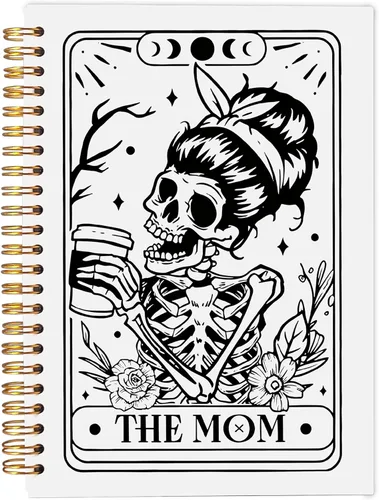 Miniatura 10 de Cuaderno gótico en espiral, diario gótico para parejas, cuaderno gótico para mujeres y hombres escritura, cuaderno de espiral para parejas de 8.3 x