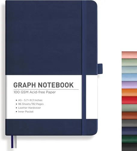 Miniatura 62 de RETTACY Cuaderno rayado, 192 páginas numeradas, tamaño A5 mediano (5.7 x 8.3 pulgadas), para hombres y mujeres, para hacer notas, escritura, trabajo