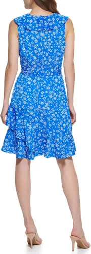 Miniatura 4 de DKNY Women's Ruffle Faux Wrap Dress
