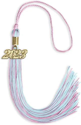 Miniatura 213 de Endea Graduation - Borla de doble color mixto con fecha dorada (negro/dorado antiguo, 2021)