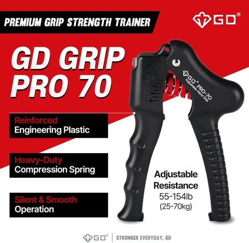 Miniatura 2 de GD Entrenador de fuerza de agarre (fortalecedor de agarre ajustable premium para entrenamiento de antebrazo) fortalecedor de muñeca y antebrazo