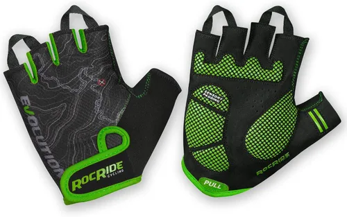 RocRide Guantes de ciclismo de medio dedo con protección acolchada mejorada para ciclismo de carretera y montaña con tamaño unisex para hombres,