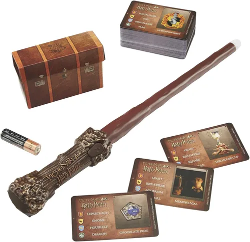 Miniatura 2 de Mattel Games PICTIONARY AIR - Juego de dibujo familiar de Harry Potter, bolígrafo de varita, 112 tarjetas de pista de doble cara, soporte