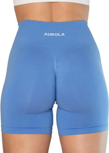 Miniatura 5 de AUROLA Intensify - Pantalones cortos de entrenamiento para mujer, sin costuras, para gimnasio, yoga, correr, deporte, ejercicio activo, fitness
