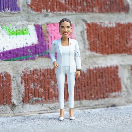 Miniatura 6 de FCTRY Alexandria Ocasio-Cortez Figura de acción política de la vida real: figura coleccionable AOC representante femenina de Estados Unidos perfecta