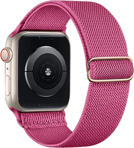 Miniatura 15 de Correa elástica de nailon compatible con Apple Watch Series 11, 10, 9, 8, 7, 1.811 in, 1.772 in, 1.654 in, 1.614 in, Ultra 3, 2, 1.929 in, Series 6