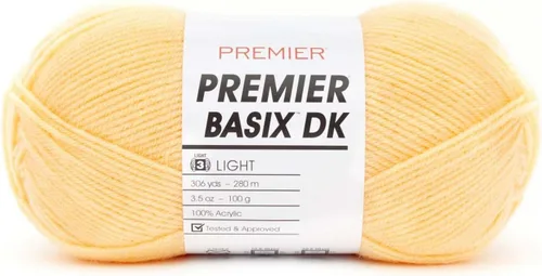 Miniatura 22 de Premier Yarns Basix Hilo DK, hecho de acrílico, hilo ideal para ganchillo y tejido, lavable a máquina, rosa camafeo, 3.5 onzas, 306 yardas Rosa Cameo
