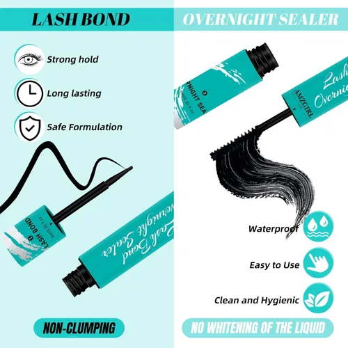 Miniatura 3 de Lash Bond and Seal Pegamento para Racimos de Pestañas House of Lash Racimos Bond y Sellador Overnighter 12ml Larga Duración 72 Horas Pegamento Negro