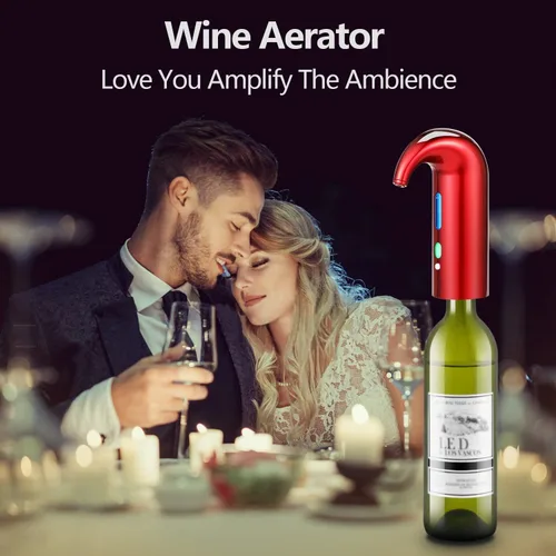 Miniatura 4 de Decantador de vino eléctrico para el Día del Padre, fácil de un toque, accesorios de vino tinto y blanco, ideal para principiantes y entusiastas
