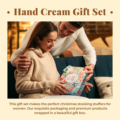 Miniatura 2 de BODY & EARTH Set de regalo de crema de manos para mujer, regalos de Navidad, paquete de 12 enriquecidos con manteca de karité para nutrir las manos