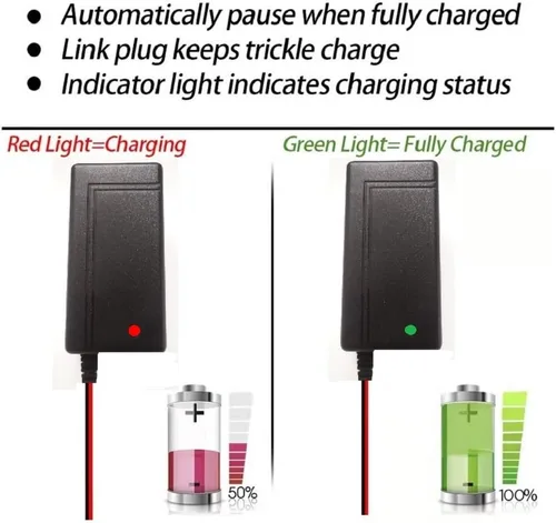 Miniatura 3 de Cargador de batería de plomo ácido de 6 V/12 V para juguetes de paseo de 12 V/6 V para niños, cargador SLA para 6 V/12 V PB, batería eléctrica