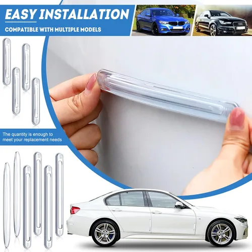Miniatura 3 de Tallew Protector de pared de silicona transparente para puerta de gabinete, protector de pared para automóvil, adhesivo anticolisión, protectores