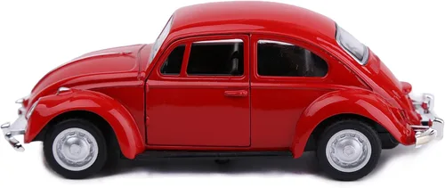 Miniatura 9 de Berry President 1967 Clásico Beetle Bug Vintage 1/32 Escala Diecast Metal Tire de Coche de Juguete Modelo para Regalo/Niños (ROJO)