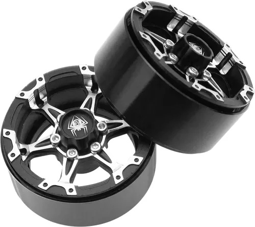 Miniatura 6 de Paquete de 4 ruedas Vgoohobby de metal Beadlock de 1.9, juego de llantas de 6 radios compatibles con Traxxas TRX4 Axial SCX10 AXI03007 Tamiya CC01